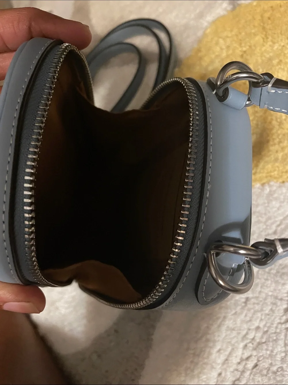 Coach Crossbody Pouch in Gray Signature Canvas